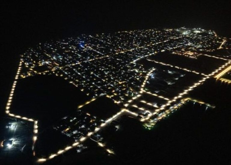 Kulhudhuffushi city night
