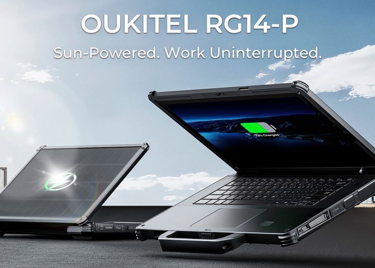 OUKITEL-RG14P-SOLAR-POWERED-LAPTOP